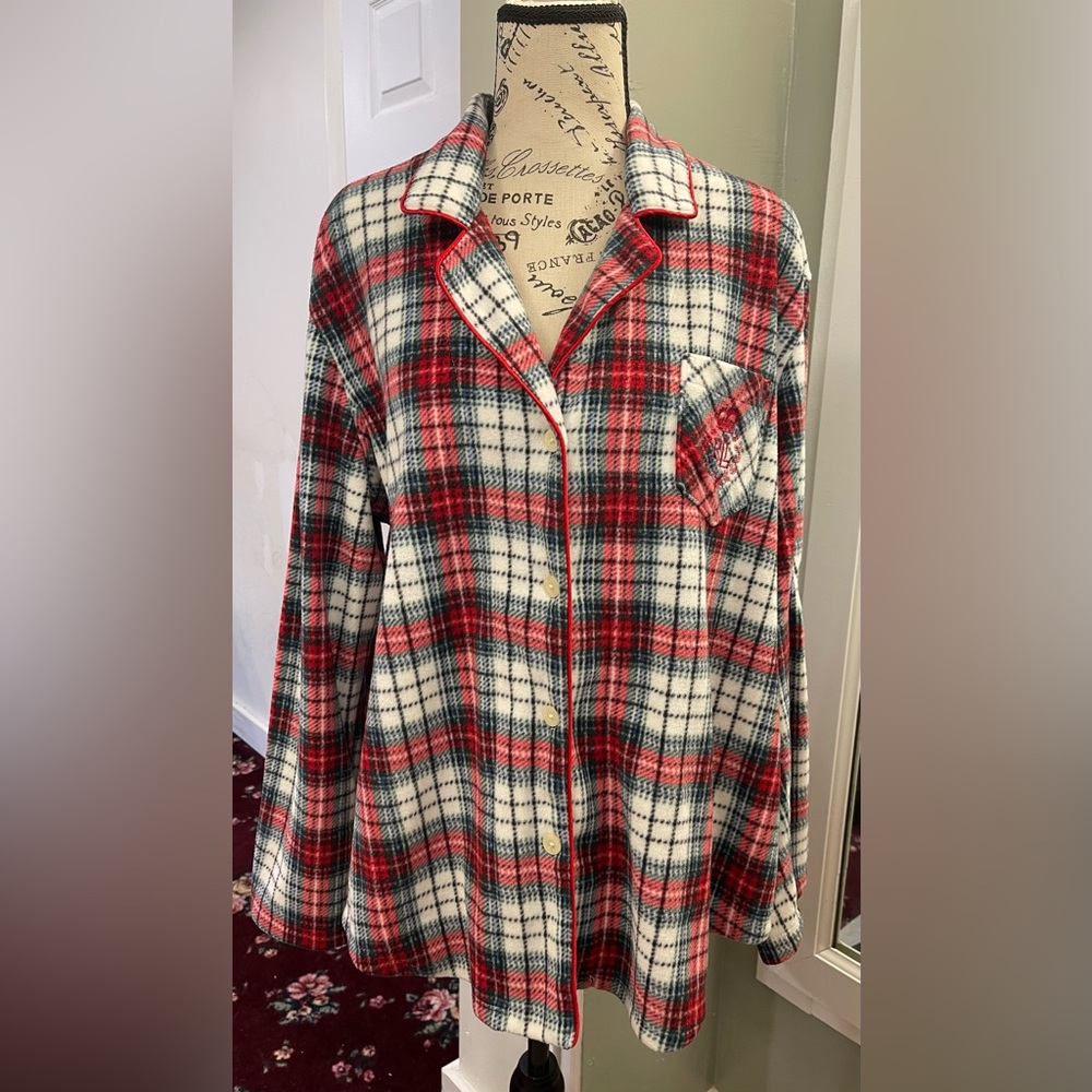 Lauren Ralph Lauren Red and White Plaid Shirt